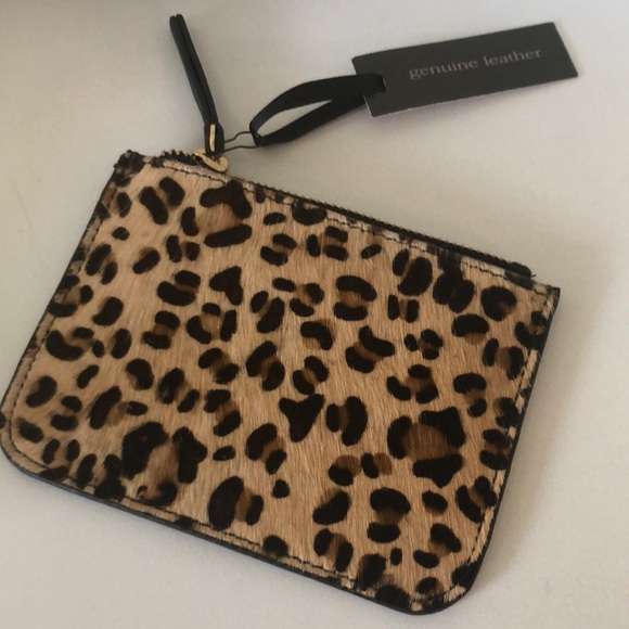 URBANCODE leather coin purse in leopard print - Picture 5 of 8